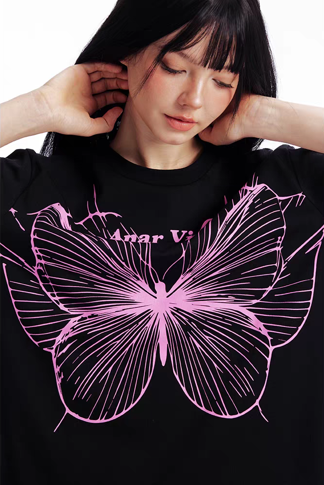 Void Butterfly Oversized Tee Set