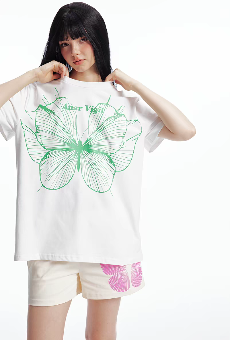 Void Butterfly Oversized Tee Set