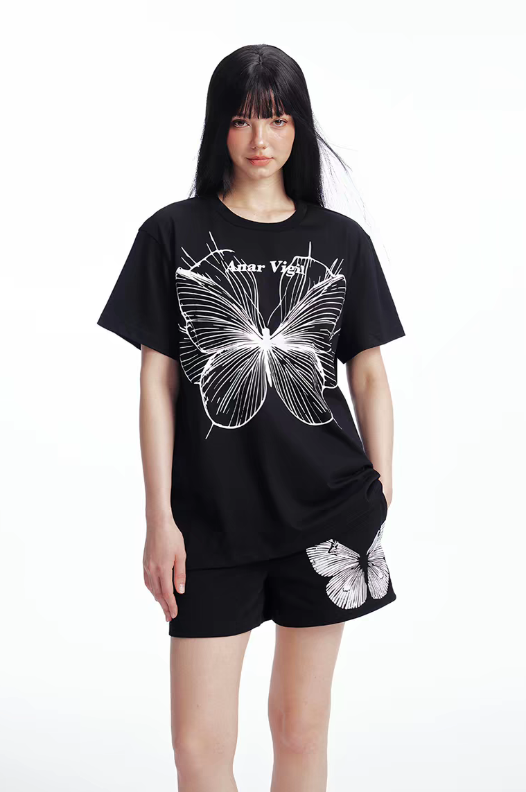 Void Butterfly Oversized Tee Set